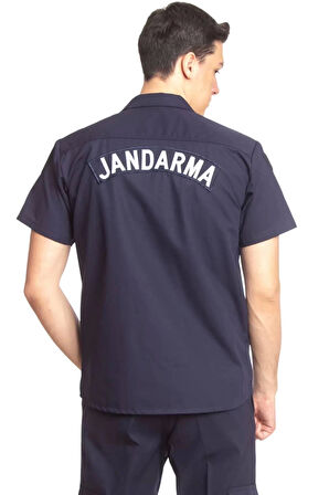 Jandarma Asayis Kisa Kollu Lacivert Renkli Rengi Solmayan Orjinal Taktik Gomlek