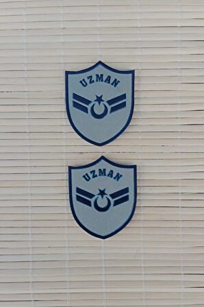 Hava Kuvvetleri Uzman Cavus Gri Zemin Nakisli Mini Tisort Rutbesi