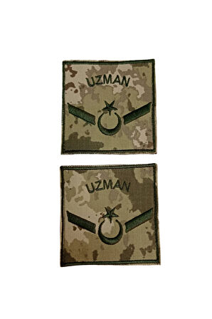 Kara Kuvvetleri Uzman Onbasi Kamuflaj Renkli Nakis Kol Rütbe