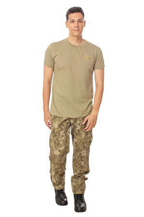 kara kuvvetleri kamuflaj renkli 8 cepli bamsi model kargo cepli airsoft outdoor taktik pantolon kisa kollu subay astsubay uzman cavus rutbeli fanilasi tisort