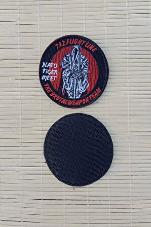 192. flight line nato tiger meet the brutal weaponteam nakis islemeli arma pec patch