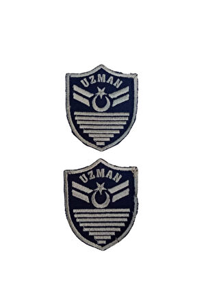 Hava Kuvvetleri Uzman Cavus 8 Kademe Lacivert Zemin Nakisli Mini Polar Rutbesi