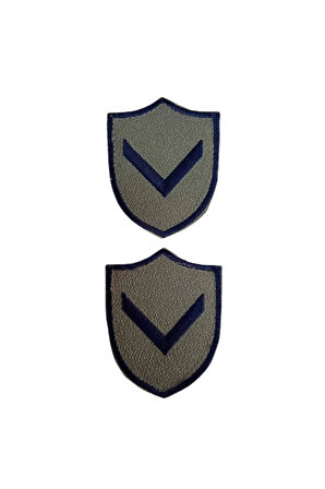 Hava Kuvvetleri Onbasi Gri Zemin Mini Tisort Rutbesi