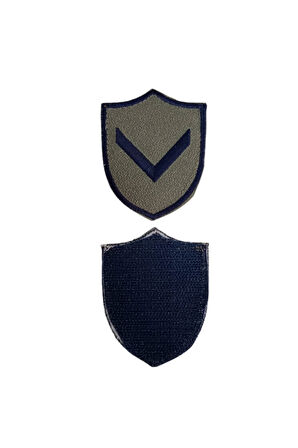 Hava Kuvvetleri Onbasi Gri Zemin Mini Tisort Rutbesi