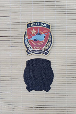 first flight kaan istikbal goklerdedir yazili fermateks dokuma islemeli arma patch pec