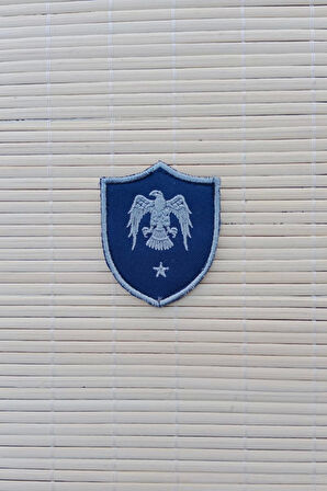 Hava Kuvvetleri Tegmen Lacivert Zemin Kartal Nakisli Mini Polar Rutbe Arma