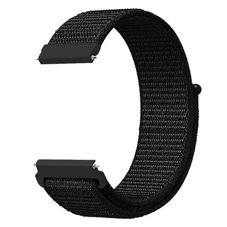CaseOnn Garmin Forerunner 170 Kordon Hasır Kumaş Nylon Kayış Siyah