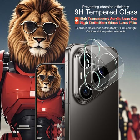 CaseOnn Huawei Pura 90 Pro Max 9H Üstün Koruma Kamera Lens Koruyucu Şeffaf