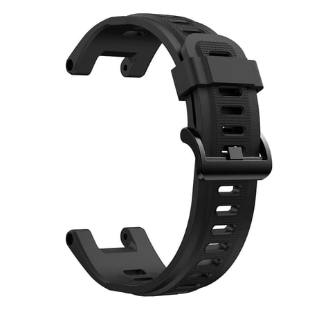 CaseOnn Amazfit T-Rex Pro Kordon Elite Flex Lüks Spor Silikon Kayış Siyah