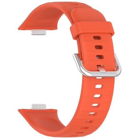 CaseOnn Huawei Watch Fit 3 Kordon Esnek Spor Silikon Kayış Turuncu