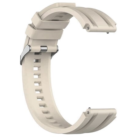 CaseOnn Huawei Watch Ultimate 2 Kordon Elite Flex Lüks Spor Silikon Kayış Bej