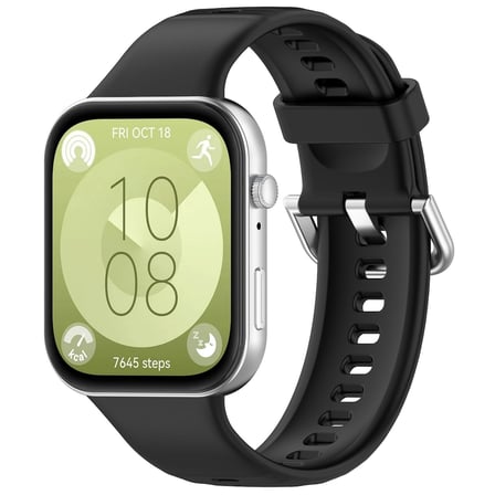 CaseOnn Huawei Watch Fit 4 Pro Kordon Esnek Spor Silikon Kayış Siyah