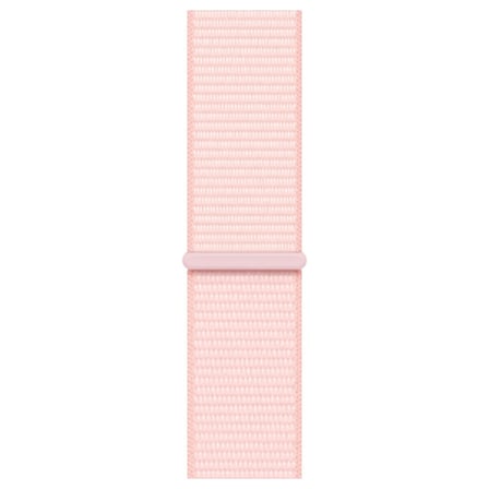 CaseOnn Apple Watch Series 6 40mm Kordon Hasır Kumaş Nylon Kayış Pudra