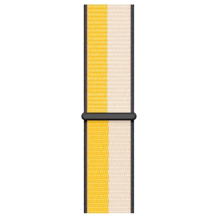 CaseOnn Apple Watch Series 6 40mm Kordon Hasır Kumaş Nylon Kayış Sarı Siyah