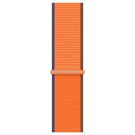 CaseOnn Apple Watch Series 6 40mm Kordon Hasır Kumaş Nylon Kayış Turuncu Yeşil