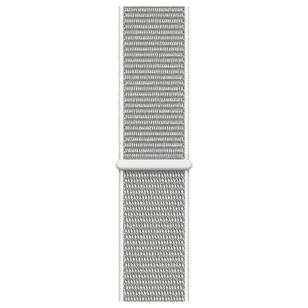 CaseOnn Apple Watch Series 6 44mm Kordon Hasır Kumaş Nylon Kayış Beyaz