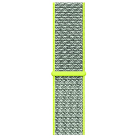 CaseOnn Apple Watch Series 7 45mm Kordon Hasır Kumaş Nylon Kayış Neon Yeşil