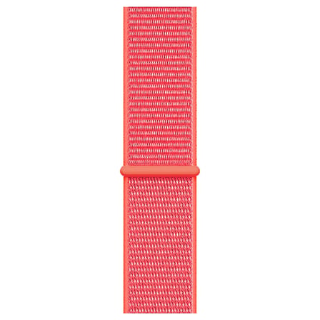 CaseOnn Apple Watch Series 8 41mm Kordon Hasır Kumaş Nylon Kayış Pembe