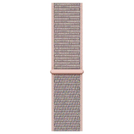 CaseOnn Apple Watch Series 8 41mm Kordon Hasır Kumaş Nylon Kayış Rose Pink