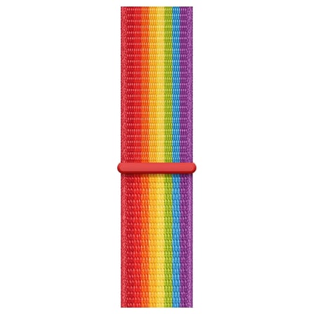 CaseOnn Apple Watch Ultra Kordon Hasır Kumaş Nylon Kayış Pride Renkli