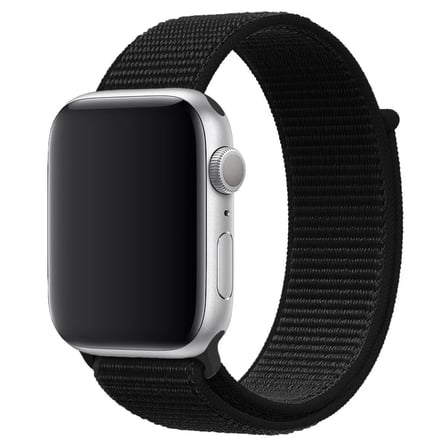 CaseOnn Apple Watch Ultra 2 49mm Kordon Hasır Kumaş Nylon Kayış Siyah