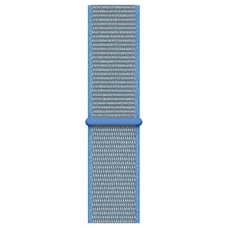 CaseOnn Apple Watch Series 10 42mm Kordon Hasır Kumaş Nylon Kayış Mavi