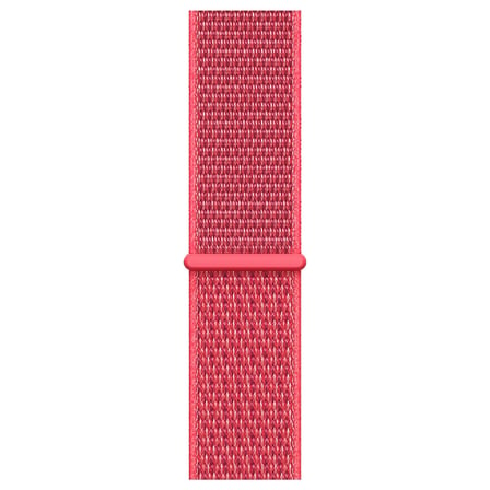 CaseOnn Apple Watch Series 10 46mm Kordon Hasır Kumaş Nylon Kayış Koyu Pembe