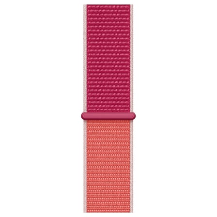 CaseOnn Apple Watch Series 11 46mm Kordon Hasır Kumaş Nylon Kayış Pembe Beyaz
