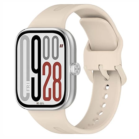 CaseOnn Xiaomi Redmi Watch 6 Active Kordon Esnek Spor Silikon Kayış Krem