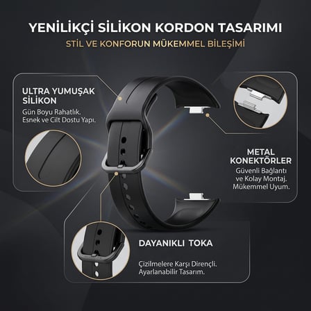 CaseOnn Xiaomi Redmi Watch 6 Lite Kordon Esnek Spor Silikon Kayış Turuncu