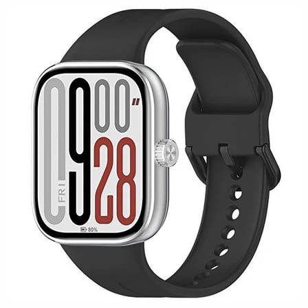 CaseOnn Xiaomi Redmi Watch 6 Lite Kordon Esnek Spor Silikon Kayış Siyah