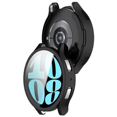 CaseOnn Samsung Galaxy Watch 7 40mm Kılıf Ekran Korumalı 360 Tam Koruma Siyah