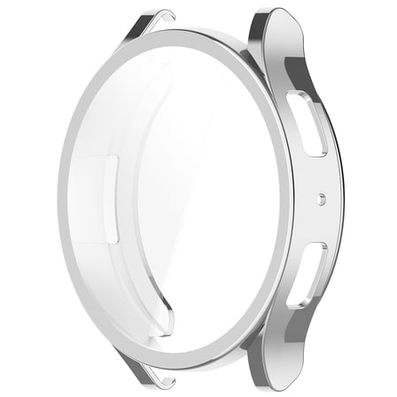 CaseOnn Samsung Galaxy Watch 5 44mm Kılıf Ekran Korumalı 360 Tam Koruma Gümüş