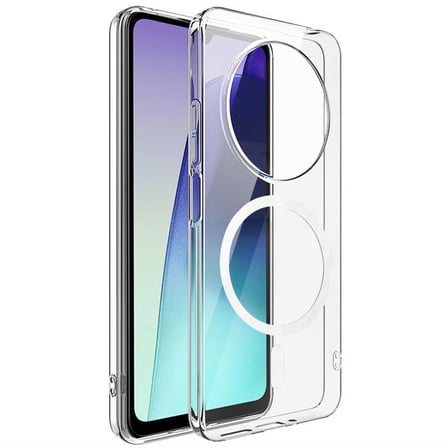 CaseOnn Xiaomi Redmi 17C Kılıf MagSafe Özellikli Sararmaz Kristal Sert Kapak Şeffaf