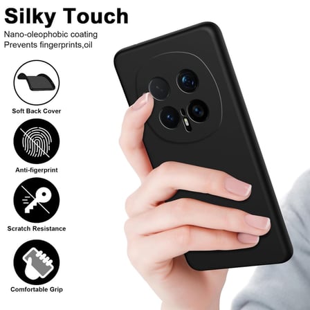 CaseOnn Honor Magic 8 Pro Kılıf Kamera Korumalı Mikrofiber Astarlı Lansman Siyah