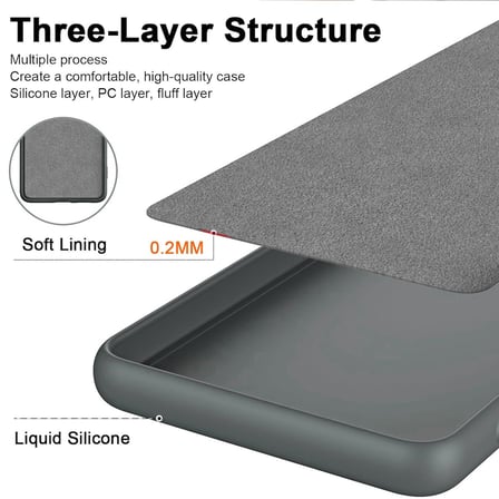 CaseOnn Honor Magic 8 Pro Kılıf Kamera Korumalı Mikrofiber Astarlı Lansman Gri