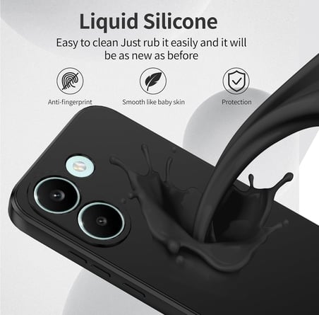CaseOnn Xiaomi Poco X8 Pro Kılıf Kamera Korumalı Mikrofiber Astarlı Lansman Lacivert