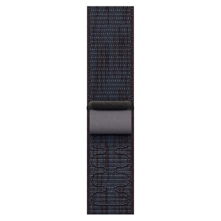 CaseOnn Apple Watch Series 9 45mm Kordon Dikişli Spor Cırtlı Kumaş Kayış Koyu Kahverengi