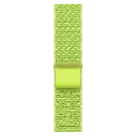 CaseOnn Apple Watch Series 9 45mm Kordon Dikişli Spor Cırtlı Kumaş Kayış Neon Yeşil