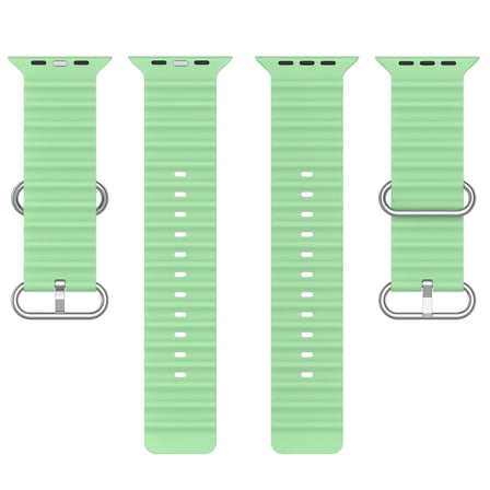 CaseOnn Apple Watch Ultra 2 49mm Kordon Suya Dayanıklı Okyanus Silikon Kayış Mint