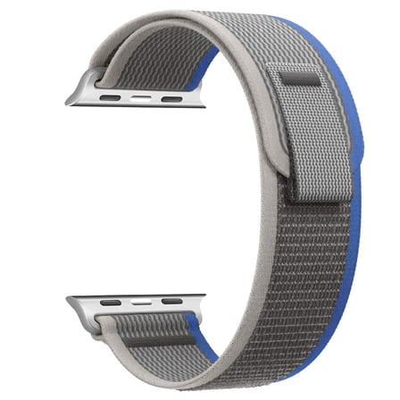 CaseOnn Apple Watch Series 10 42mm Kordon Arazi Tipi Patika Kumaş Kayış Gri