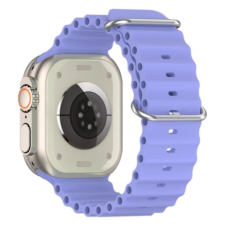 CaseOnn Apple Watch Series 10 46mm Kordon Suya Dayanıklı Okyanus Silikon Kayış Lavanta
