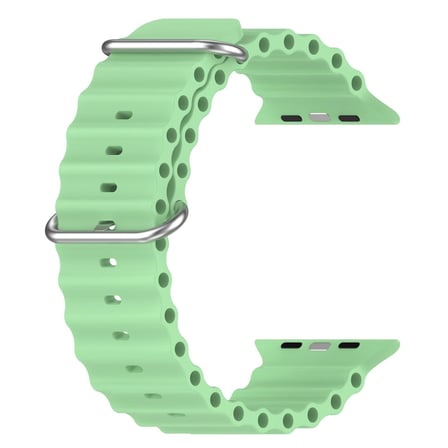 CaseOnn Apple Watch SE 3 44mm Kordon Suya Dayanıklı Okyanus Silikon Kayış Mint