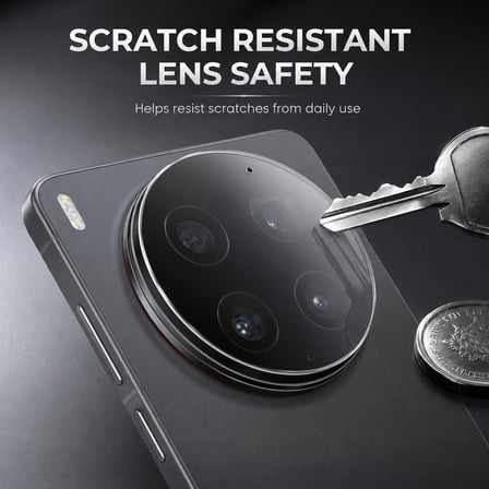 CaseOnn Vivo X300 Pro 9H Üstün Koruma Kamera Lens Koruyucu Şeffaf