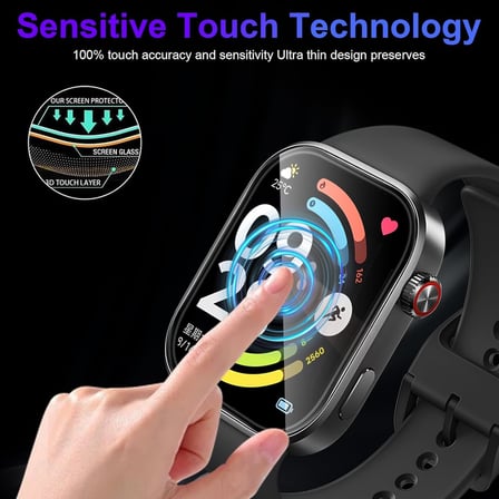 CaseOnn Honor Watch X5i PPMA Polymer Nano Tam Kaplayan Ekran Koruyucu Siyah