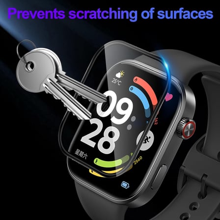CaseOnn Honor Watch X5i PPMA Polymer Nano Tam Kaplayan Ekran Koruyucu Siyah