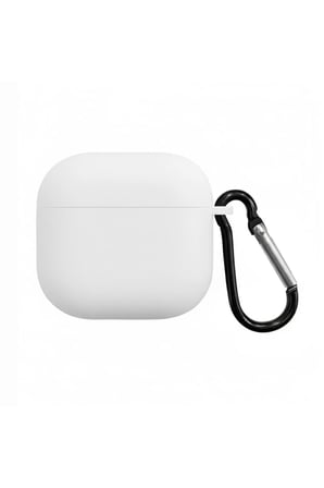 CaseOnn Apple AirPods 5 Kılıf Askı Aparatlı Lansman Beyaz