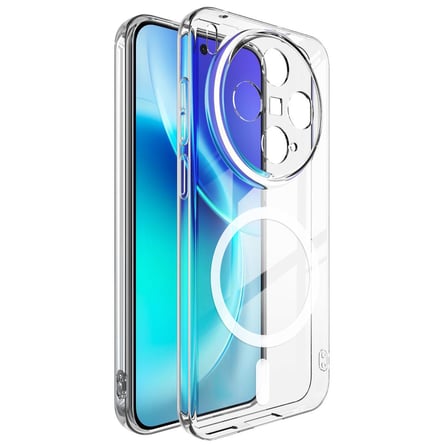 CaseOnn Vivo X300 Kılıf MagSafe Özellikli Sararmaz Kristal Sert Kapak Şeffaf