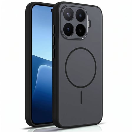 CaseOnn Xiaomi 17T Pro Kılıf Metal Tuşlu Halka Desenli Silikon Kapak Siyah