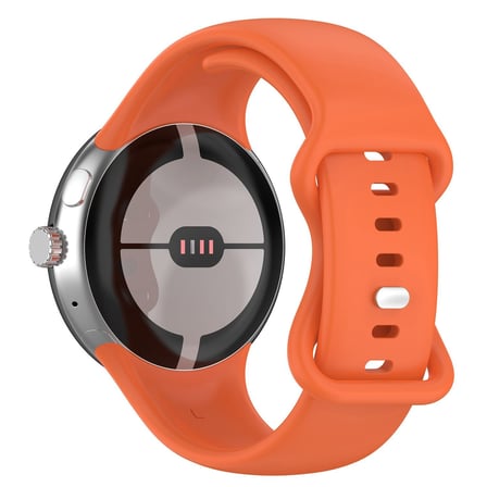 CaseOnn Google Pixel Watch 2 Kordon Esnek Spor Silikon Kayış Turuncu